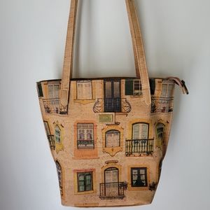 Montado Cork Purse with European Windows on Front/ Solid back